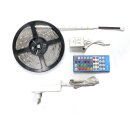 LED Strip RGBWW bunt + warmweiß 5050 5m 120 LEDs 24W 12V IP45 Komplettset inkl. Netzteil