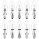 10 x Kerze Eco Halogen Glühbirne 28W = 40W / 35W E14 Glühlampe warmweiß dimmbar