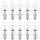 10 x Kerze Eco Halogen Glühbirne 28W = 40W / 35W E14 Glühlampe warmweiß dimmbar