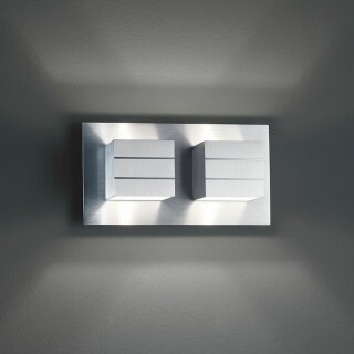 Helestra Design Wandleuchte LIVA Aluminium matt IP20 2 x max. 33W G9 Up&Down