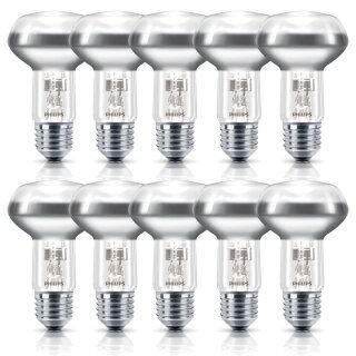 10 x Philips Eco Halogen Reflektor R63 42W = 55W / 60W E27 matt Glühbirne Glühlampe EcoClassic