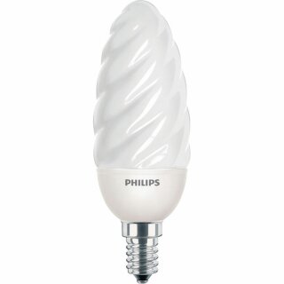 Philips ESL Softone Energiesparlampe Kerze gedreht 8W = 35W E14 370lm warmweiß 2700K