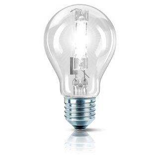 1 x PHILIPS Halogen Eco Glühbirne 18W = 25W / 23W E27 Glühlampe klar dimmbar