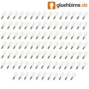 100 x Tropfen Glühbirne 15W E14 klar Glühlampe 15 Watt Glühbirnen Glühlampen