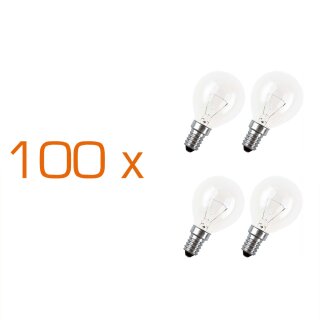 10 x Glühbirne Tropfen 40W E14 klar Glühlampe 40 Watt Glühbirnen Glüh