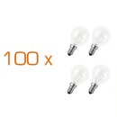 100 x Glühbirne Tropfen 40W E14 klar Glühlampe...