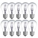 10 x Eco Halogen Glühbirne 28W = 40W / 35W E27 klar...