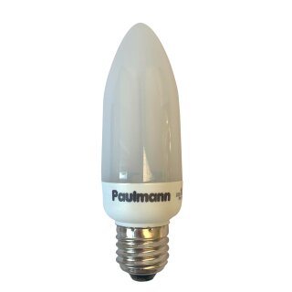 Paulmann Energiesparlampe ESL Leuchtmittel Kerze 5W = 25W E27 blau