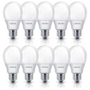 10 x Philips Energiesparlampe 8W = 38W / 40W E27 matt Birnenform warmweiß 2700K