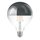 LED Filament Globe G125 Glühbirne 8W = 60W E27 Kopfspiegel silber KVS warmweiß