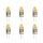 6 x LED G4 COB 1W 12V warmweiß 2700K 100lm Ersatz für Halogenleuchtmittel 10W 360°