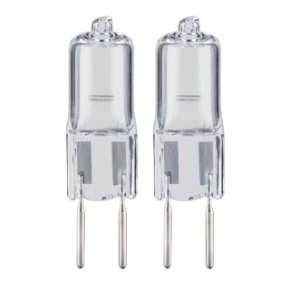 2 x Paulmann Halogen Leuchtmittel Stiftsockel 20W GY6,35 12V klar 374lm warmweiß 2900K dimmbar