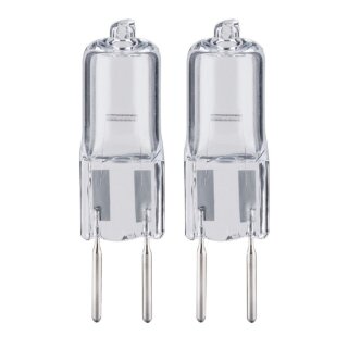 2 x Paulmann Halogen Leuchtmittel Stiftsockel 35W GY6,35 12V klar 766lm warmweiß 2900K dimmbar