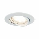 Paulmann LED Einbauleuchte Coin Weiß Ø83mm rund schwenkbar 6,8W 535lm warmweiß 2700K mit Modul