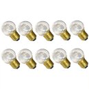 10 x LED Tropfen 0,7W E27 KLAR Plastik warmweiß...