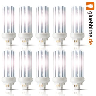 10 x Philips Master PL-T 18W 840 Sockel GX24q-2 18 Watt 4 Pins Kompaktleuchtstofflampe