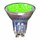 näve LED Leuchtmittel Glas Reflektor 1,8W GU10 klar Grün 85lm 220-240V