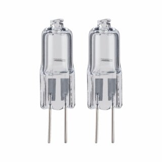 2 x näve Halogen Leuchtmittel Stiftsockellampe 5W G4 24V klar warmweiß dimmbar