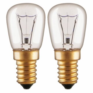 2 x näve Glühlampe Röhrenlampe T25 40W E14 klar warmweiß dimmbar 230V