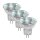 3 x näve Halogen Leuchtmittel MR11 Reflektor 35W GU4 12V klar warmweiß dimmbar 30°