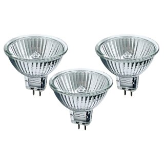 3 x näve Halogen Leuchtmittel MR16 Niedervolt-Reflektor 50W GU5,3 12V warmweiß dimmbar 38°