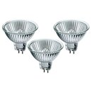 3 x näve Halogen Leuchtmittel MR16...