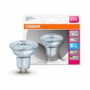 6 x Osram LED Star PAR16 Leuchtmittel Glas Reflektor 4,3W = 50W GU10 kaltweiß 4000K 36°