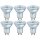 6 x Osram LED Star PAR16 Leuchtmittel Glas Reflektor 4,3W = 50W GU10 kaltweiß 4000K 36°