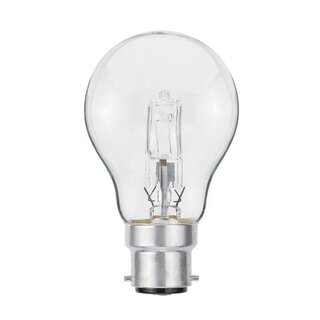 Luminizer Eco Halogen Leuchtmittel Birnenform A55 42W = 55W B22 klar dimmbar warmweiß