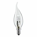 10 x Luminizer Eco Halogen Leuchtmittel Windstoß Kerze 28W = 34W E14 klar dimmbar warmweiß