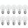 10 x Luminizer Eco Halogen Leuchtmittel Birnenform A55 28W = 34W E27 klar dimmbar warmweiß