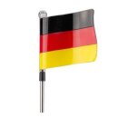 IBV LED Solar Leuchte Deutschland Fahne Dekolicht Fußball Garten Solarspieß