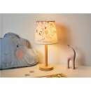 Paulmann Pauleen Cute Flower Lamp Tischleuchte Stoff & Holz mit 4W = 40W E27 LED Leuchtmittel & Schalter