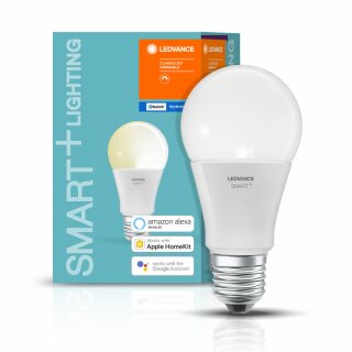 Ledvance LED Smart+ Birne 9W = 60W E27 matt 800lm warmweiß 2700K Dimmbar App Google Alexa Apple HomeKit Bluetooth