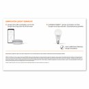 Ledvance LED Smart Home Starter Set Google Home Mini Weiß + LED Birne A60 10W E27 matt 800lm RGBW 2000K-6500K Dimmbar App Bluetooth