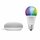 Ledvance LED Smart Home Starter Set Google Home Mini Weiß + LED Birne A60 10W E27 matt 800lm RGBW 2000K-6500K Dimmbar App Bluetooth