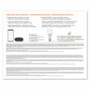 Ledvance LED Smart Home Starter Set Google Nest Mini Schwarz + LED Birne A60 8,5W E27 matt 800lm RGBW 2700K-6500K Dimmbar App Google Bluetooth