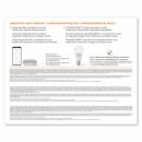 Ledvance LED Smart Home Starter Set Google Nest Mini Weiß + LED Birne A60 8,5W E27 matt 800lm RGBW 2700K-6500K Dimmbar App Google Bluetooth