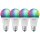 4 x Ledvance LED Smart+ Birne 9W = 60W E27 matt 806lm RGBW 2700K-6500K Dimmbar App Google Alexa Apple HomeKit Bluetooth