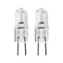 2 x näve Halogen Stiftsockel Leuchtmittel 20W G4 12V...