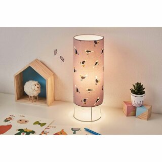 Paulmann Pauleen Kinder Tischleuchte Cute Lilac Bird Tischlampe Lila Vogel max. 20W E14 ohne Leuchtmittel mit Schalter