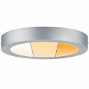 Paulmann LED Aufbau Panel Ø30cm Carpo Chrom matt WarmDim 16W 1400lm Lichtfarbe regelbar 2300K 2500K 3000K