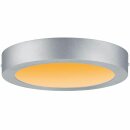 Paulmann LED Aufbau Panel Ø30cm Carpo Chrom matt WarmDim 16W 1400lm Lichtfarbe regelbar 2300K 2500K 3000K