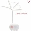 Paulmann Pauleen Akku Schreibtischleuchte Sweet Little Pig Weiß Rosa 5W USB dimmbar CCT 2700K - 6500K