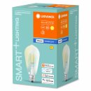 4 x Ledvance LED Filament Smart+ ST64 Edison 6W = 60W E27 klar 810lm warmweiß 2700K Dimmbar App Google Alexa Apple HomeKit Bluetooth
