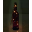 Eglo LED Glas Solarflasche 31cm lang 0,36W Rot Solarlampe Hängeleuchte Lichtsensor