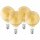 4 x Ledvance LED Filament Smart+ G120 Globe 6W = 52W E27 Gold gelüstert 680lm warmweiß 2400K Dimmbar App Google Alexa Apple HomeKit