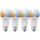 4 x Ledvance LED Smart+ Birne 8,5W = 60W E27 matt 806lm Tunable White CCT 2700K-6500K Dimmbar App Google Alexa Apple HomeKit Bluetooth