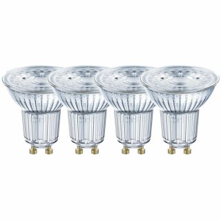 4 x Ledvance LED Smart+ Glas Reflektor 5W = 40W GU10 350lm warmweiß 2700K 45° Dimmbar App Google Alexa Apple HomeKit Bluetooth