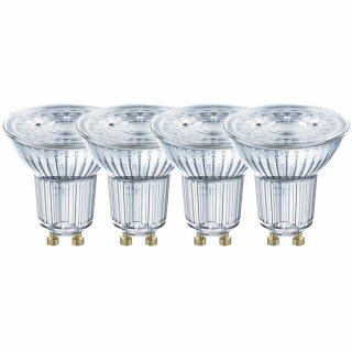 4 x Ledvance LED Smart+ Reflektor PAR16 5W = 40W GU10 350lm Tunable White 2700K-6500K 45° Dimmbar App Google Alexa Apple HomeKit Bluetooth